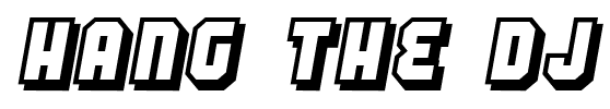 Hang the DJ font