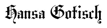 Hansa Gotisch font