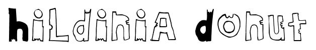 Hildinia Donut font