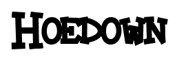 Hoedown font