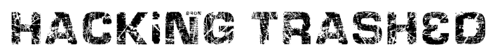 Hacking Trashed font