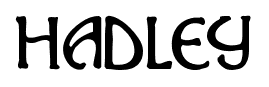 Hadley font