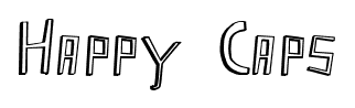 Happy Caps font