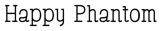 Happy Phantom font
