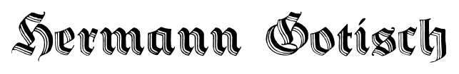 Hermann Gotisch font