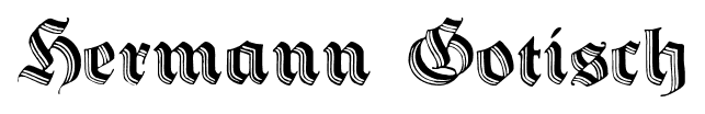 Hermann Gotisch font