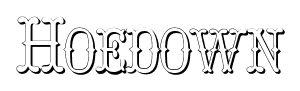 Hoedown font