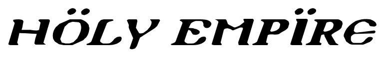 Holy Empire font