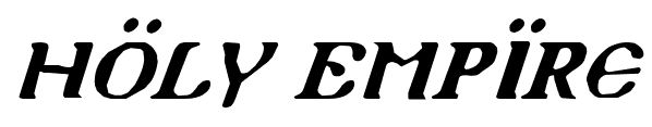 Holy Empire font