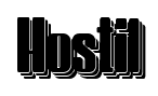 Hostil font