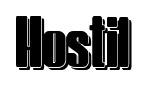 Hostil font