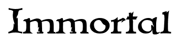 Immortal font