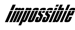 Impossible font