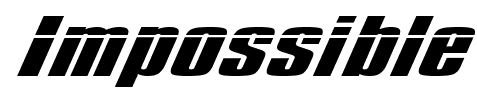 Impossible font