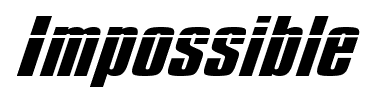 Impossible font