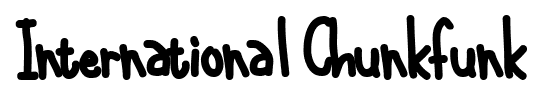 International Chunkfunk font