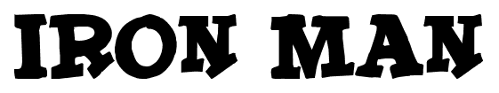 Iron Man font