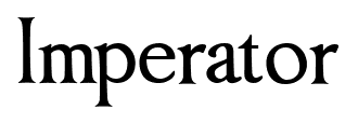 Imperator font