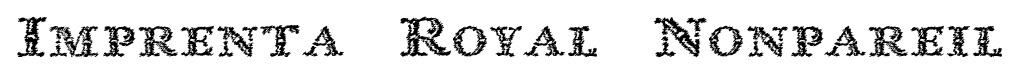 Imprenta Royal Nonpareil font