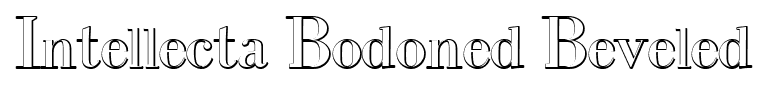 Intellecta Bodoned Beveled font