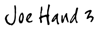 Joe Hand 3 font