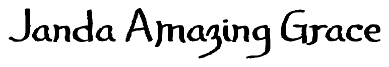 Janda Amazing Grace font