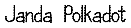 Janda Polkadot font