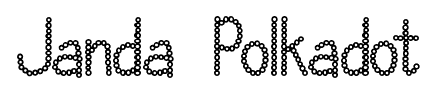 Janda Polkadot font