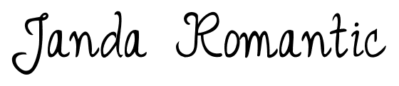 Janda Romantic font