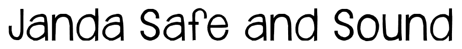 Janda Safe and Sound font