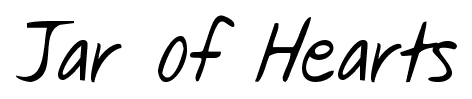 Jar of Hearts font