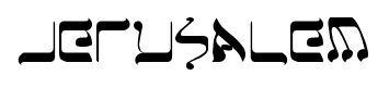 Jerusalem font