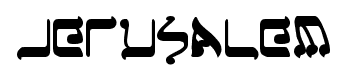 Jerusalem font