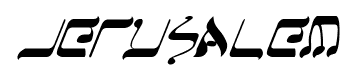 Jerusalem font