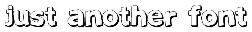 Just Another Font font