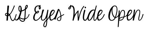 KG Eyes Wide Open font