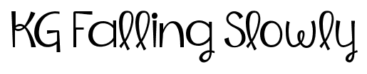 KG Falling Slowly font