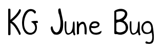 KG June Bug font