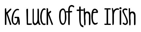 KG Luck of the Irish font