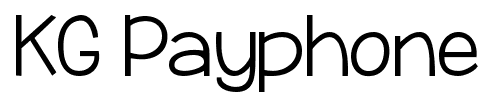 KG Payphone font