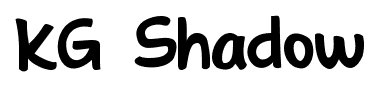 KG Shadow font