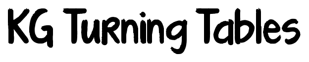 KG Turning Tables font