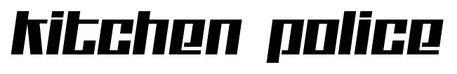 Kitchen Police font