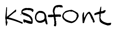 Ksafont font