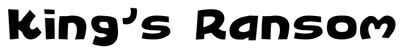 King’s Ransom font