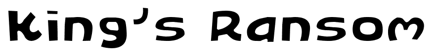 King’s Ransom font