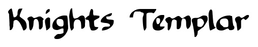 Knights Templar font