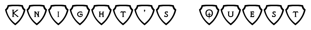 Knight’s Quest font