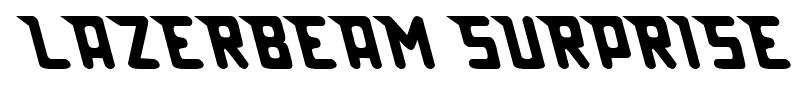 Lazerbeam Surprise font