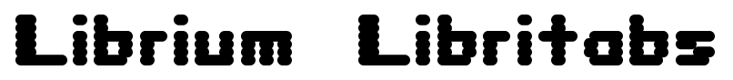 Librium + Libritabs font